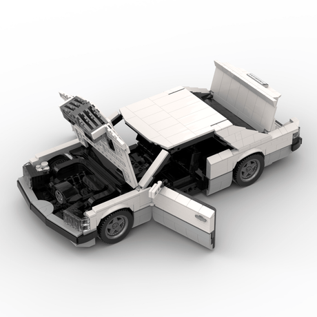 1980s German Grand Touring Coupe Building Blocks (Gobricks)-LesDiy-Building Blocks-1x building section (1x 1473 parts)