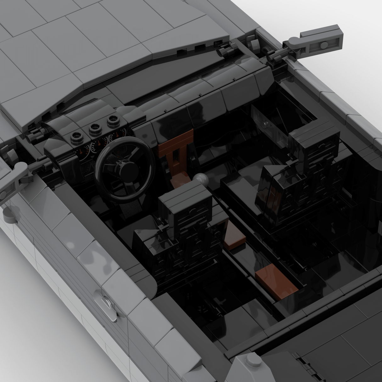 1980s German Grand Touring Coupe Building Blocks (Gobricks)-LesDiy-Building Blocks-1x building section (1x 1473 parts)