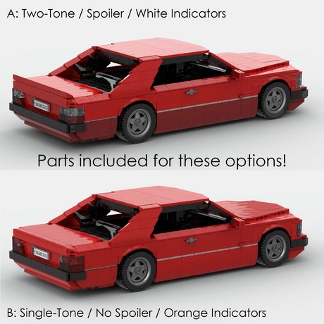 1980s German Grand Touring Coupe Building Blocks (Gobricks)-LesDiy-Building Blocks-1x building section (1x 1473 parts)