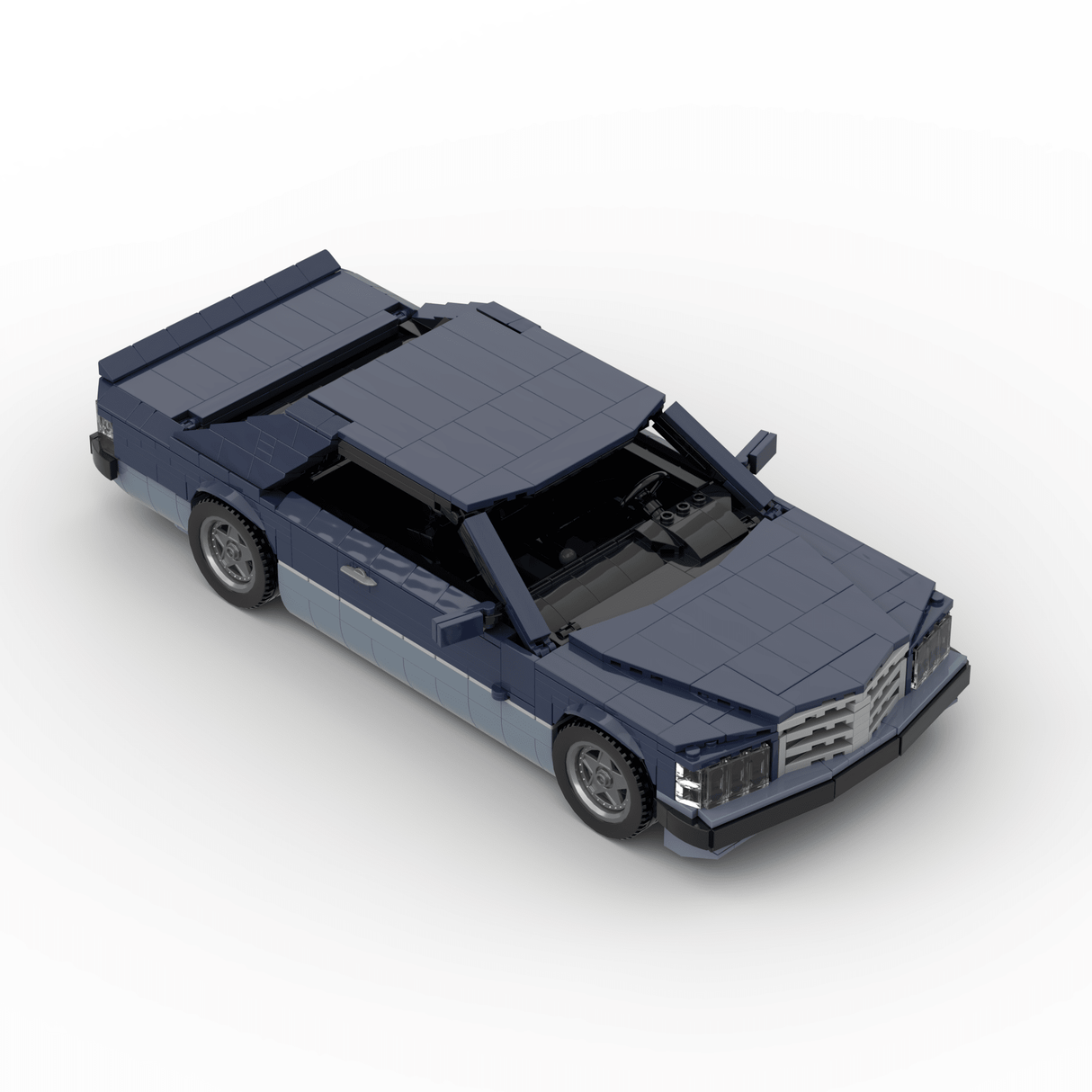 1980s German Grand Touring Coupe Building Blocks (Gobricks)-LesDiy-Building Blocks-1x building section (1x 1473 parts)