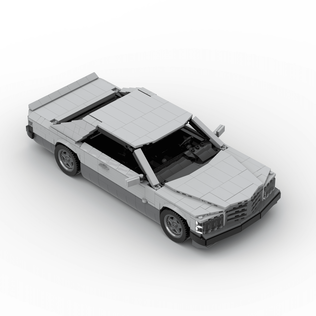 1980s German Grand Touring Coupe Building Blocks (Gobricks)-LesDiy-Building Blocks-1x building section (1x 1473 parts)