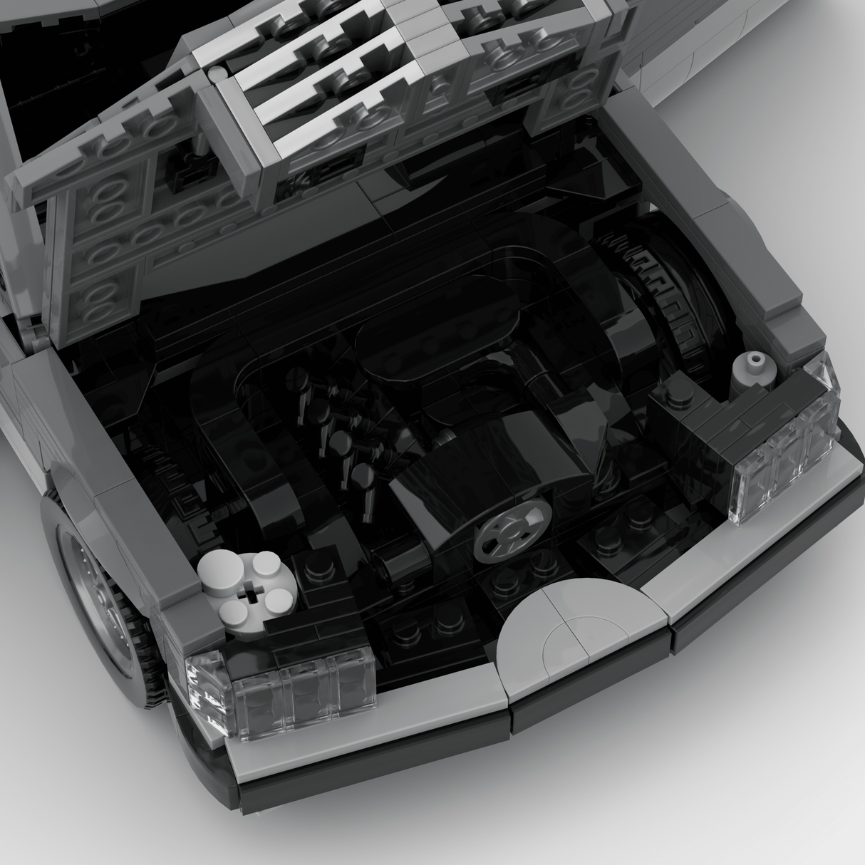 1980s German Grand Touring Coupe Building Blocks (Gobricks)-LesDiy-Building Blocks-1x building section (1x 1473 parts)