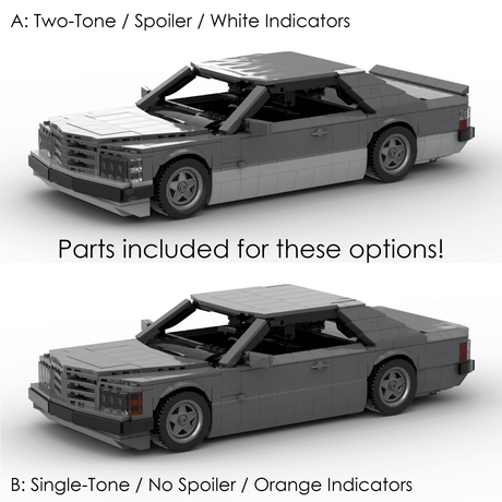 1980s German Grand Touring Coupe Building Blocks (Gobricks)-LesDiy-Building Blocks-1x building section (1x 1473 parts)