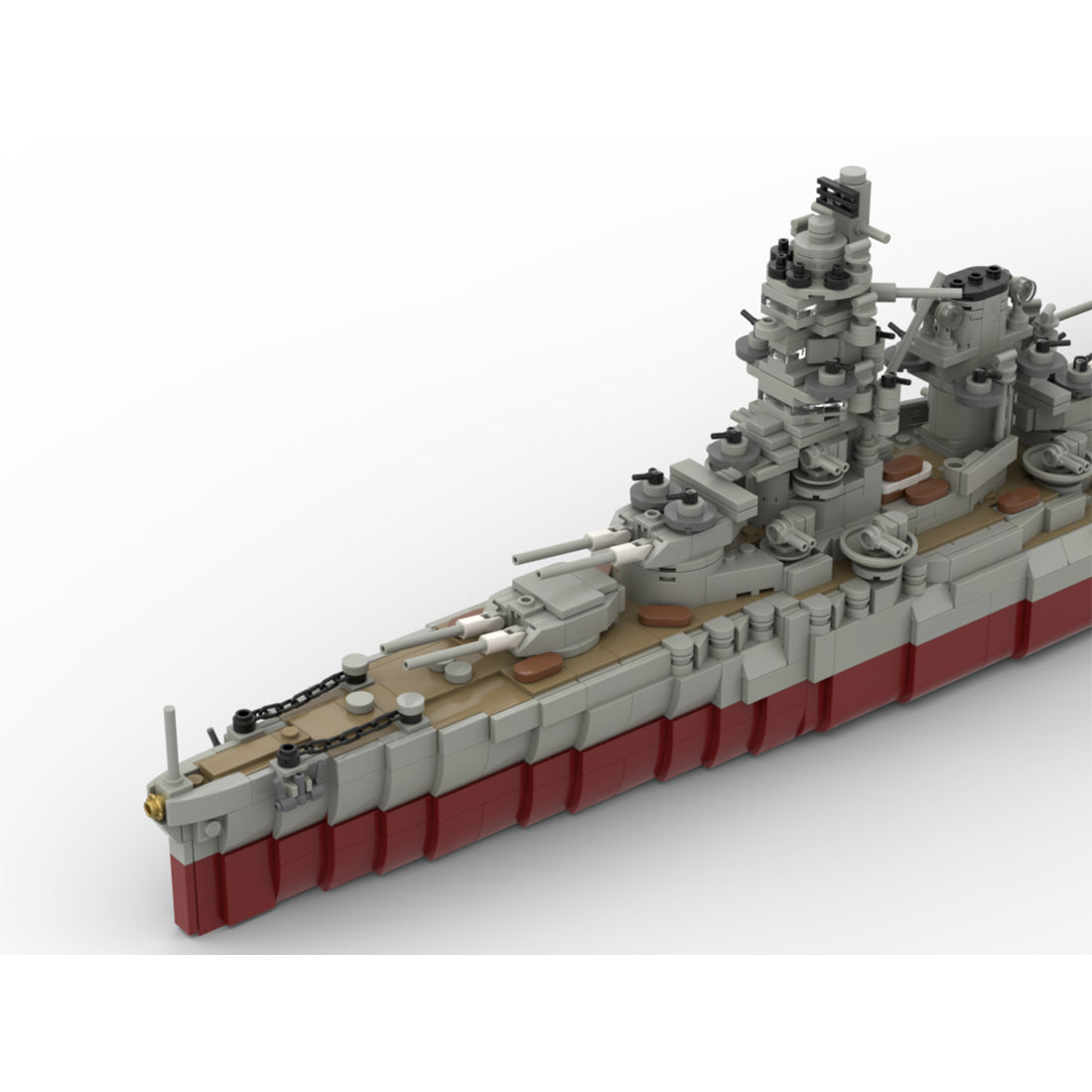 IJN Ise WWII Aviation Battleship Building Blocks