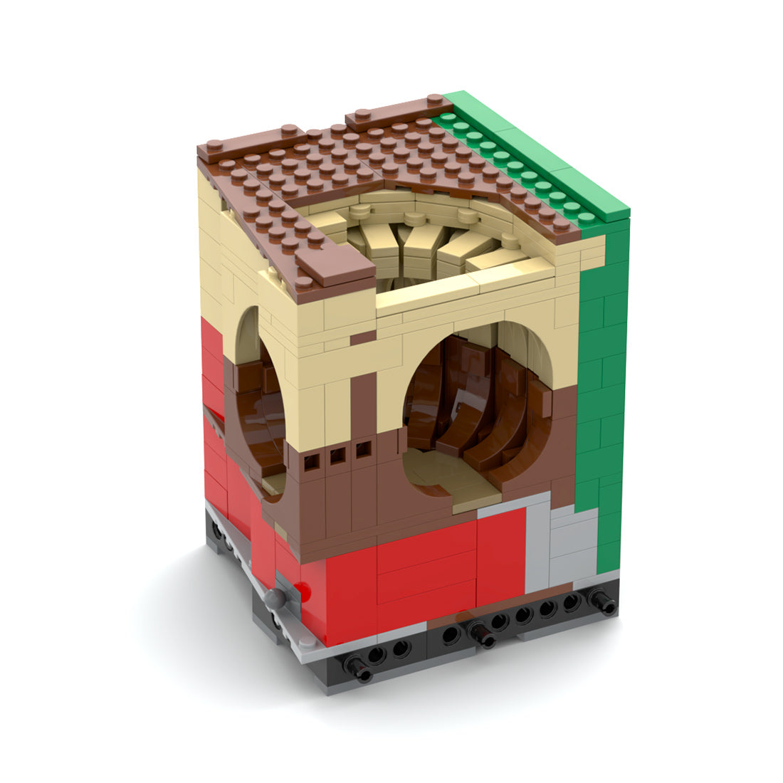 Medieval Cavern Dwelling Modular Section 3 Guest Bathroom Building Blocks