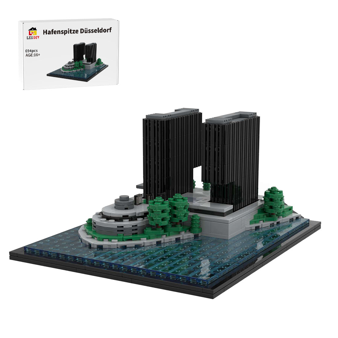 MOC-199227 Johanneskirche, Darmstadt, Germany Building Blocks
