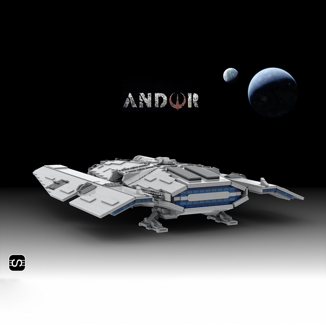 MOC-137520 Sci-fi Space Transport Ship Model Building Blocks