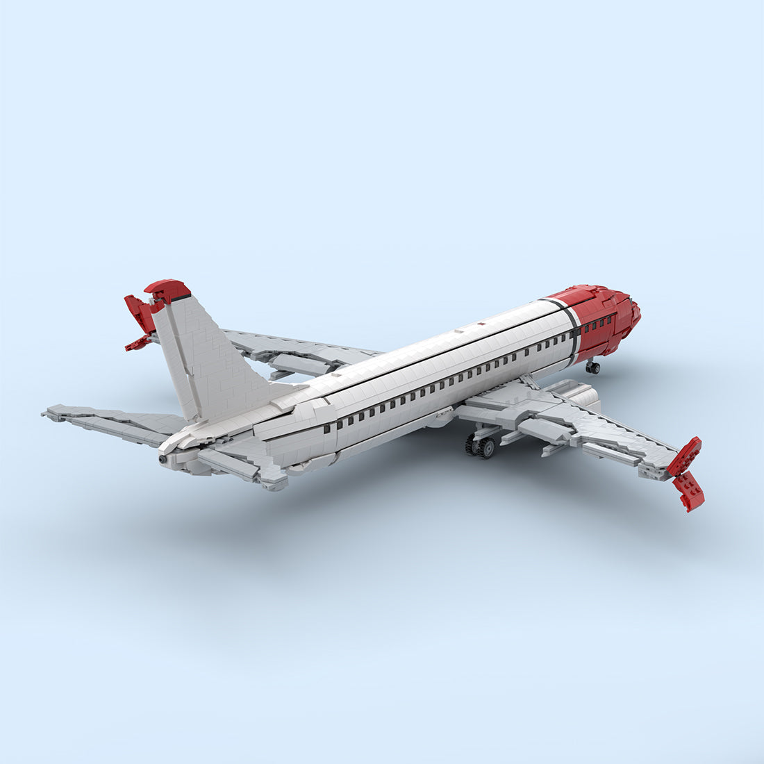 MOC-261379 Norwegian Livery B738 Commercial Airliner Building Blocks