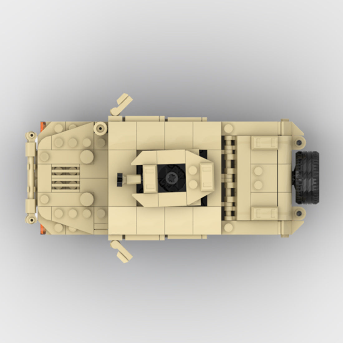 Desert HUMVEE 4 Modern Military Vehicle Building Blocks
