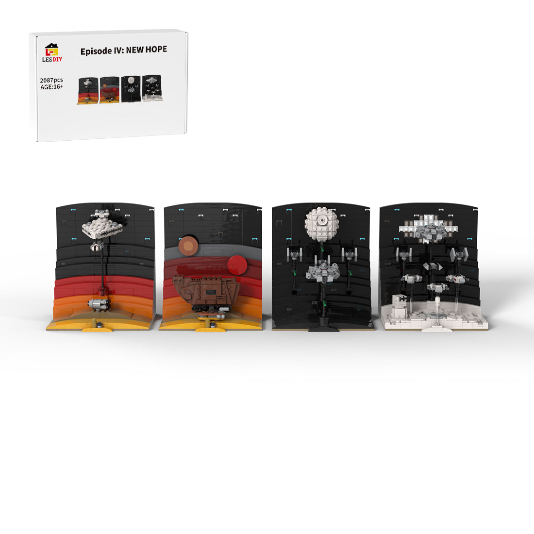 MOC-108963 BR150 Kohlewagen-Zugmodell