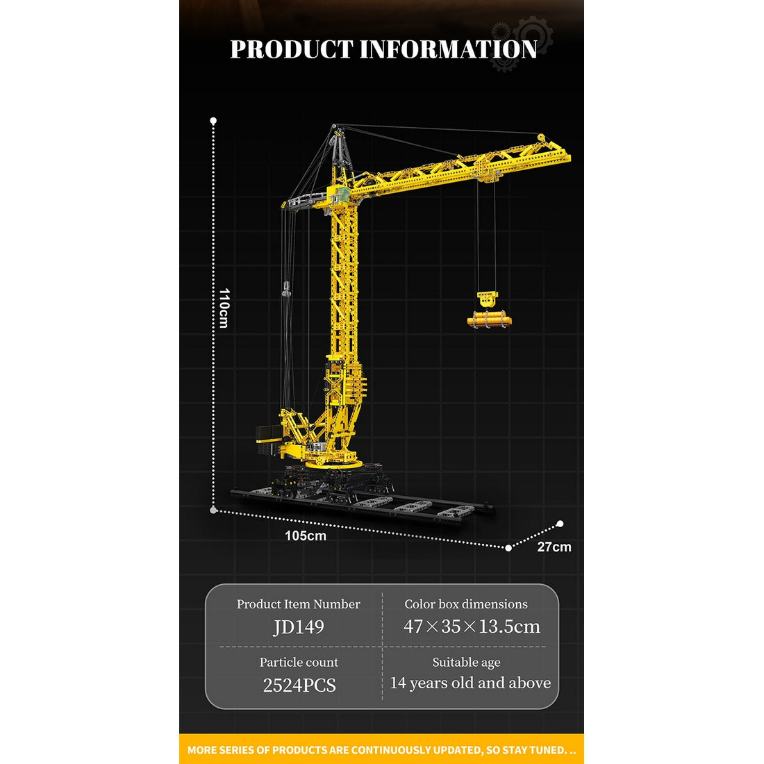 RC Electric Tower Crane Building Blocks