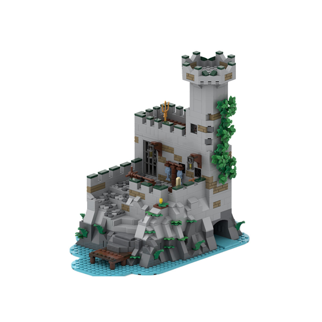 MOC-243062 Kraken Prison Island Outpost Medieval Building Blocks