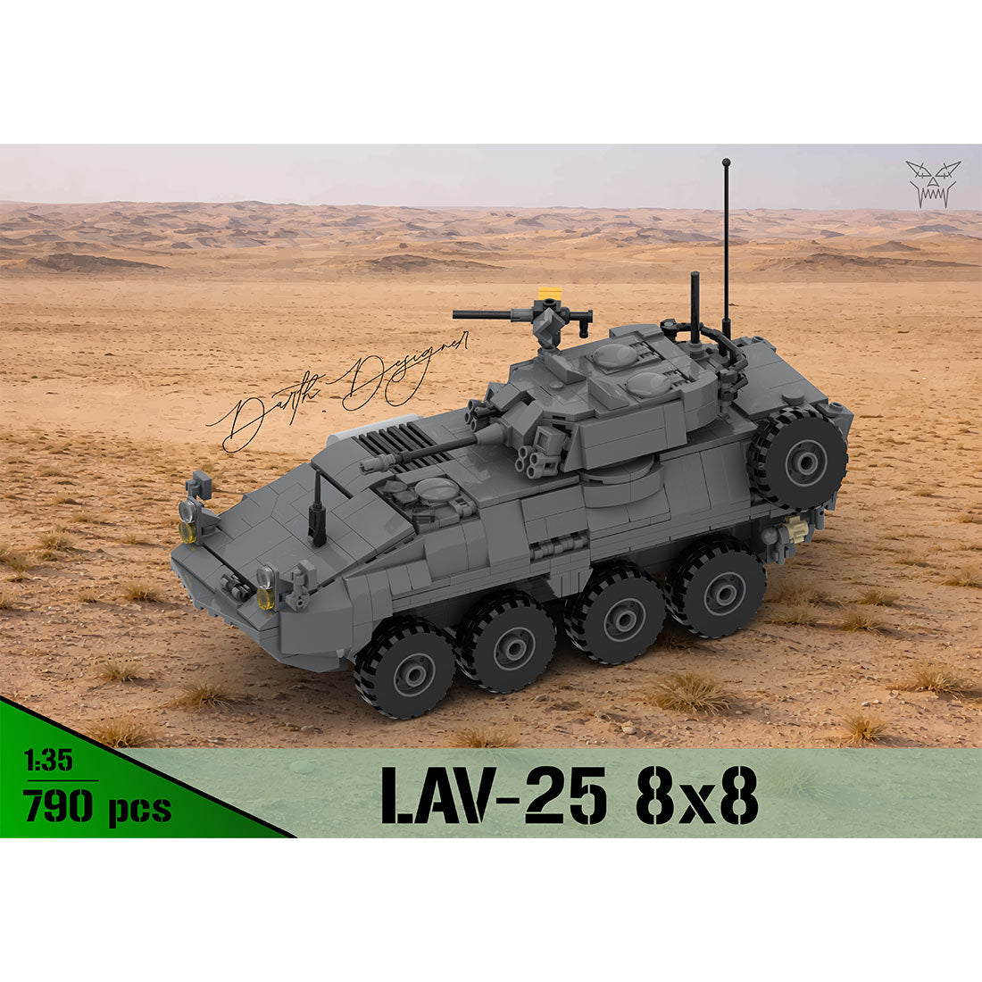 MOC-259577 8x8 Light Armoured Vehicle - 1:35 Scale Building Blocks