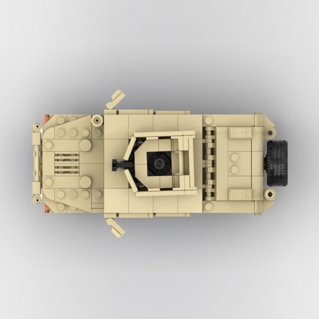 Desert HUMVEE 1 Modern Military Vehicle Building Blocks