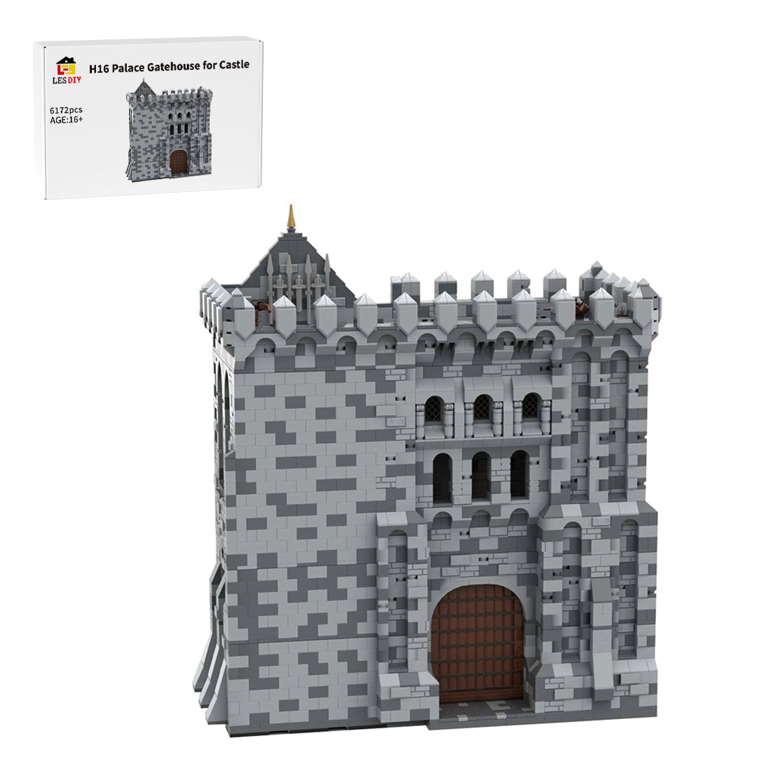 MOC-131251 H16 Palace Gatehouse Building Blocks Set
