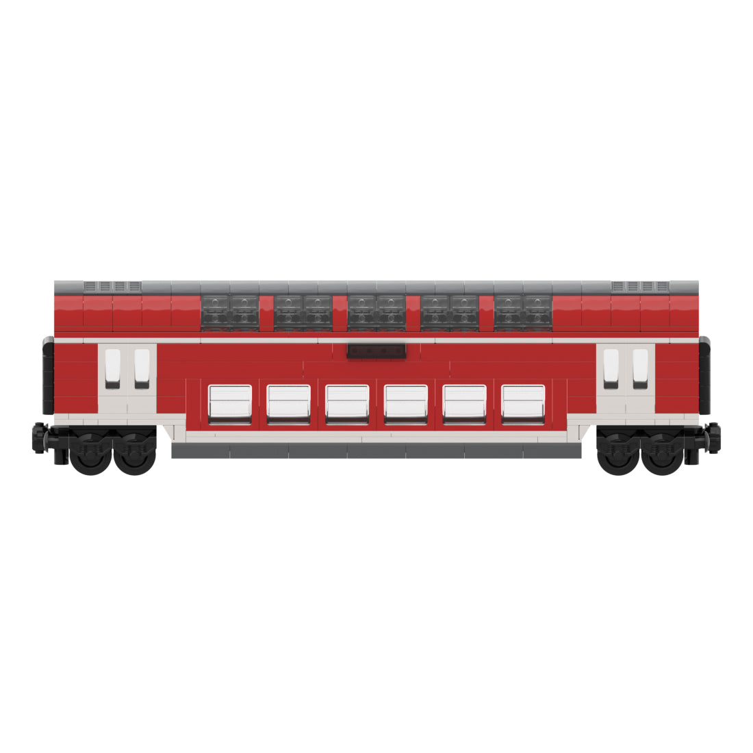 DoSto DB 2nd Class Double-Decker Passenger Car Building Blocks