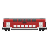 DoSto DB 2nd Class Double-Decker Passenger Car Building Blocks