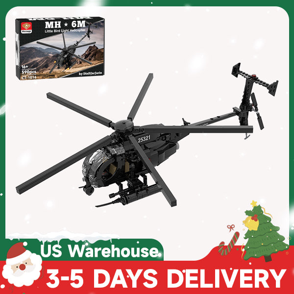 Mocsage MOC-88275 MH-6 Little Bird Helicopter (US Warehouse)