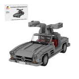 MOC-223863 Mercedes 300 SL W198 1:18 Scale Classic Sports Car Building Blocks