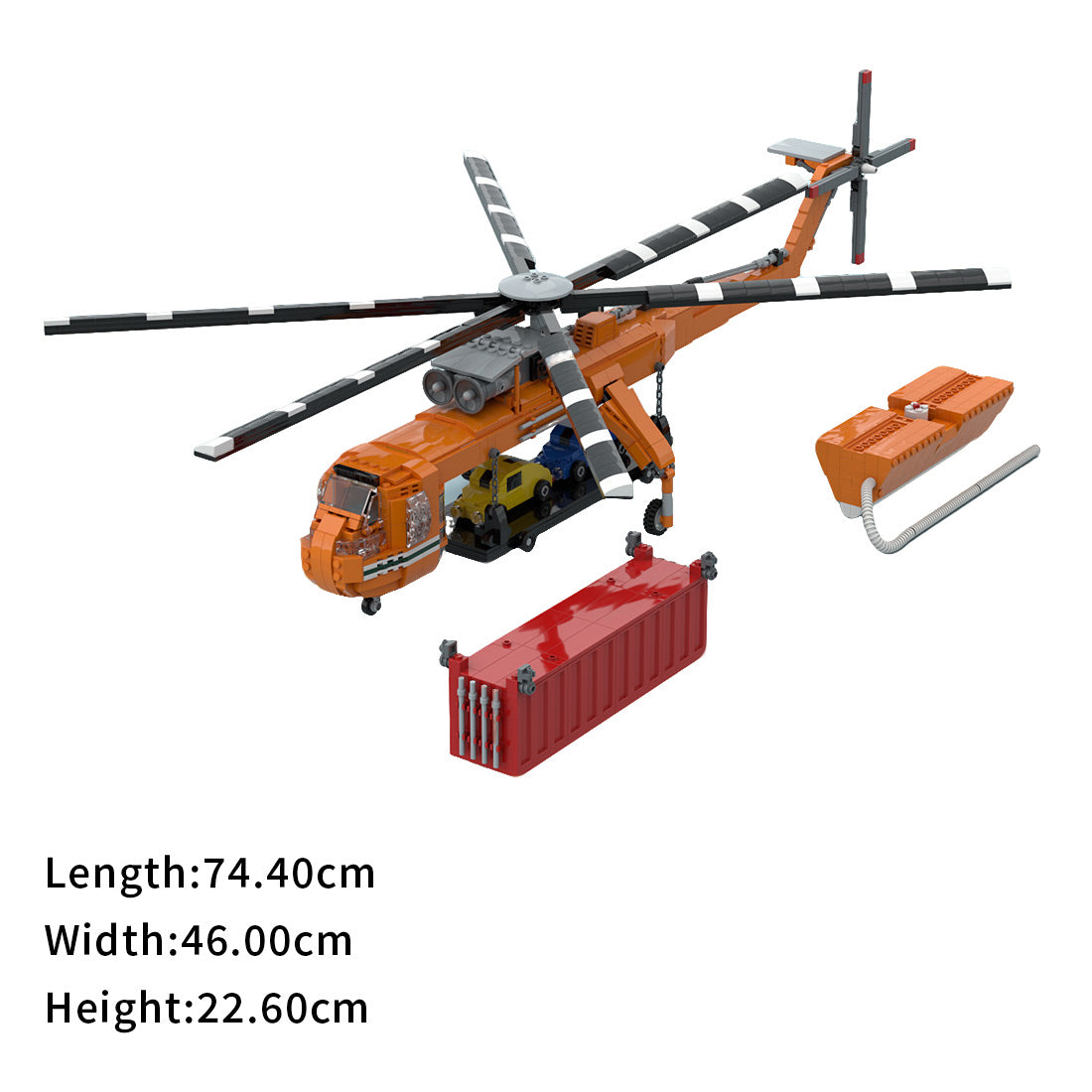 MOC-211002 Sikorsky S-64 Skycrane Building Blocks