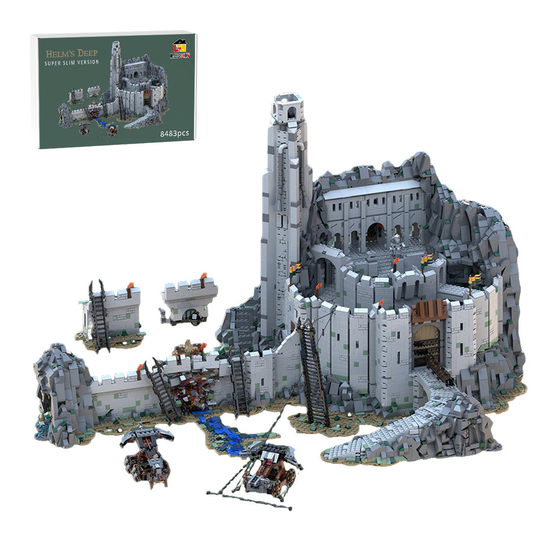 □L BUILD3点セット MOC-234842 Helm's Deep - the ultimate MOD - SUPER SLIM Building