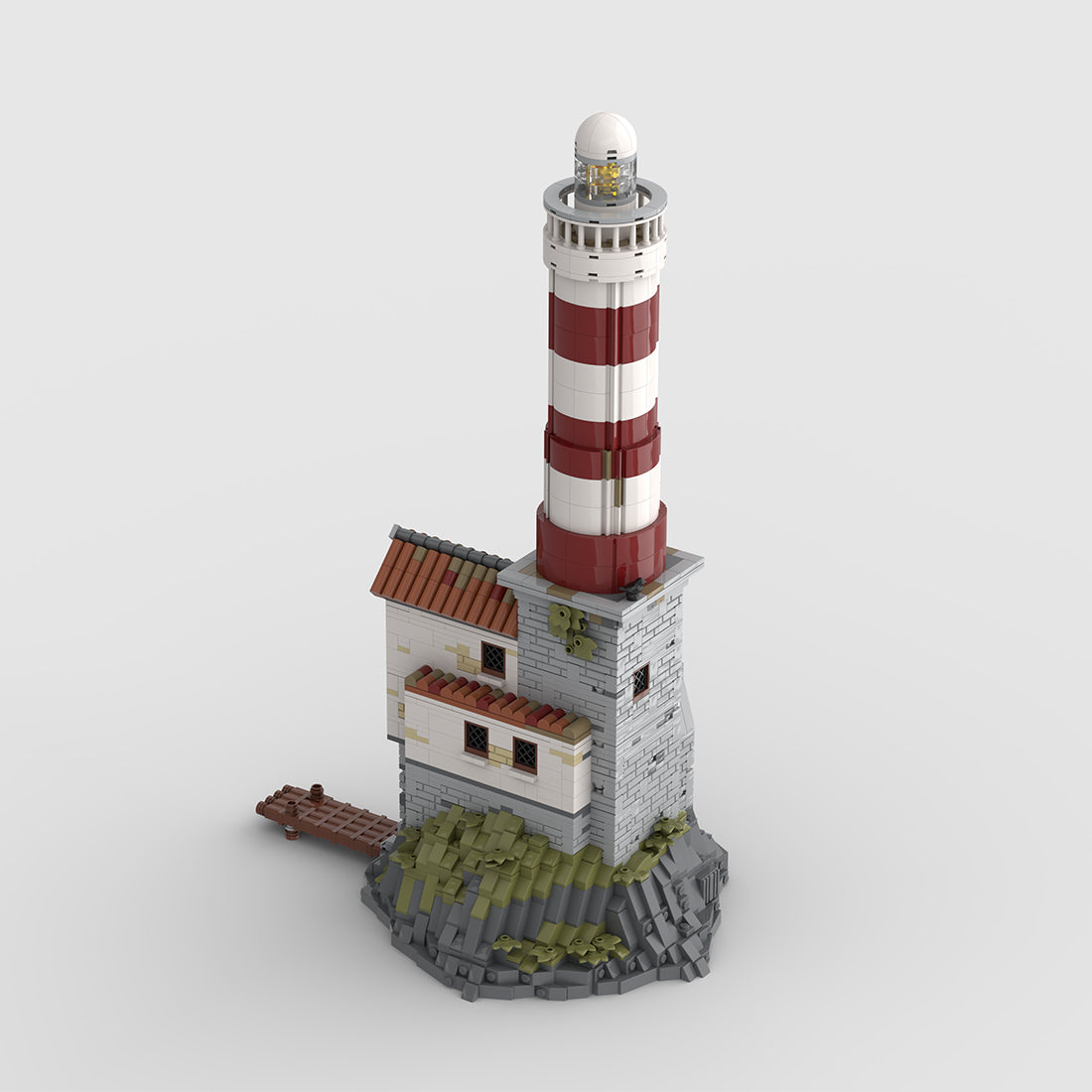 MOC-248321 Ancient Coastal Lighthouse Building Blocks