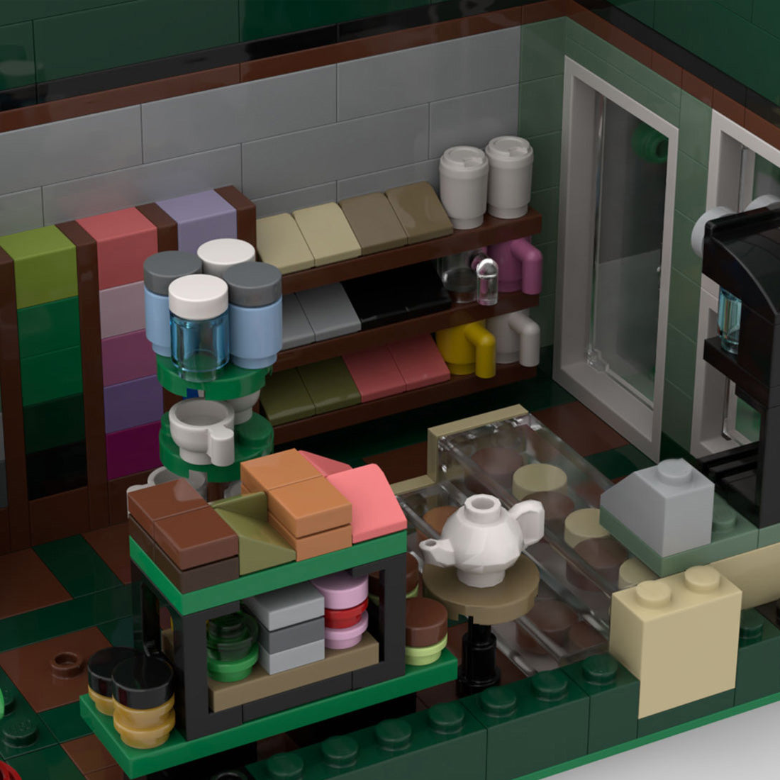 MOC-64880 Town Square Corner Building Blocks