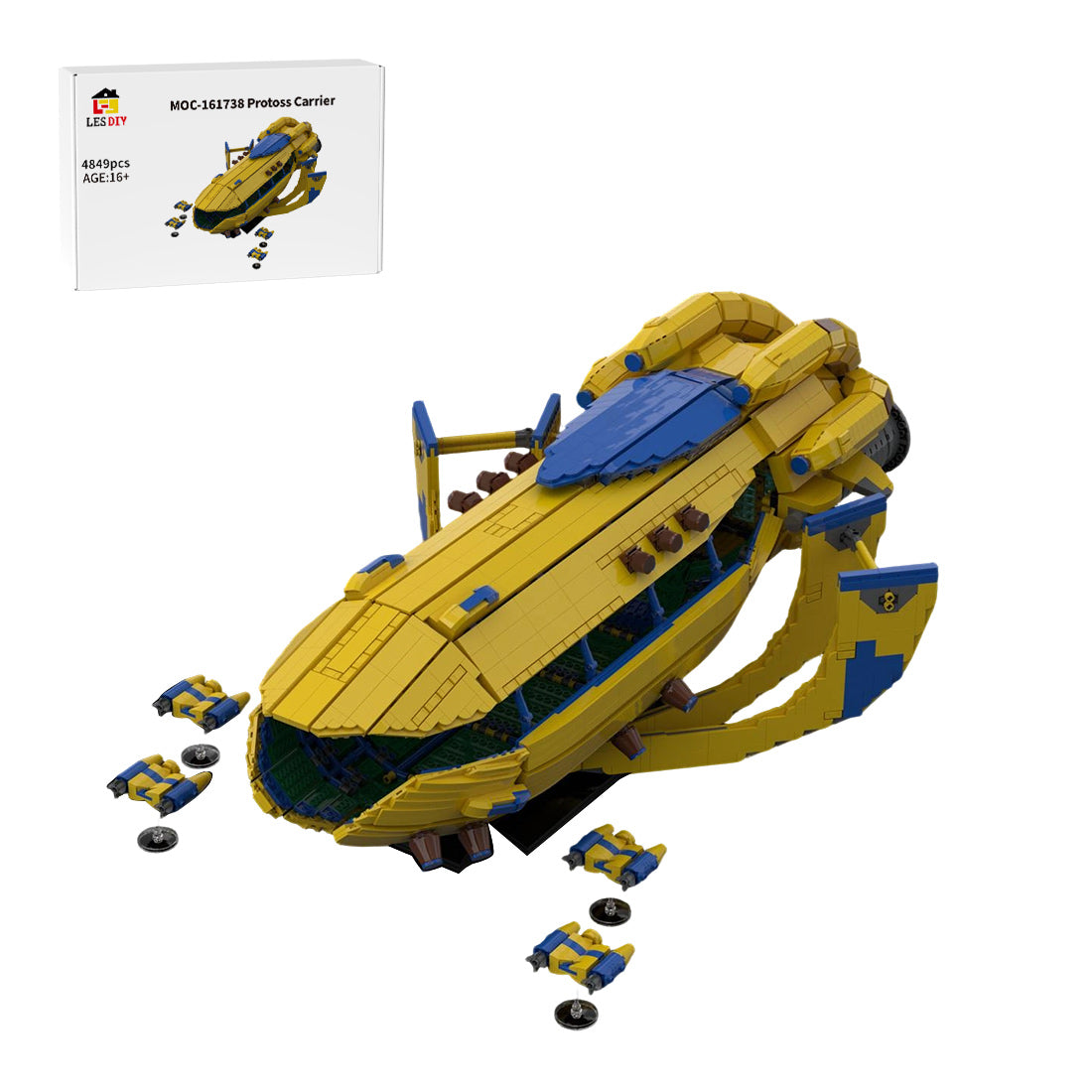 MOC-161738 Protoss Carrier Spaceship Building Blocks