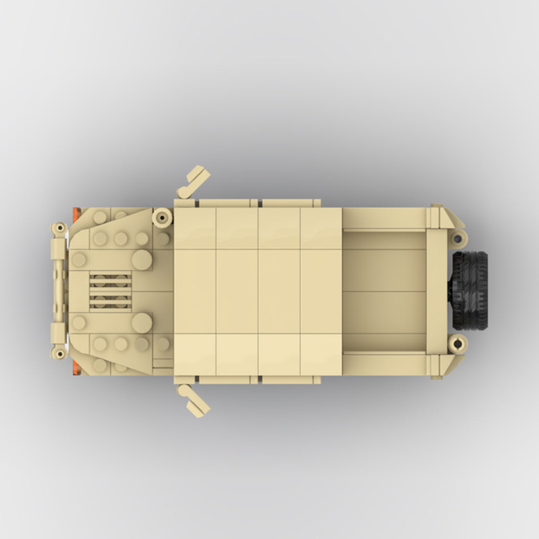 Desert HUMVEE 6 Modern Military Vehicle Building Blocks