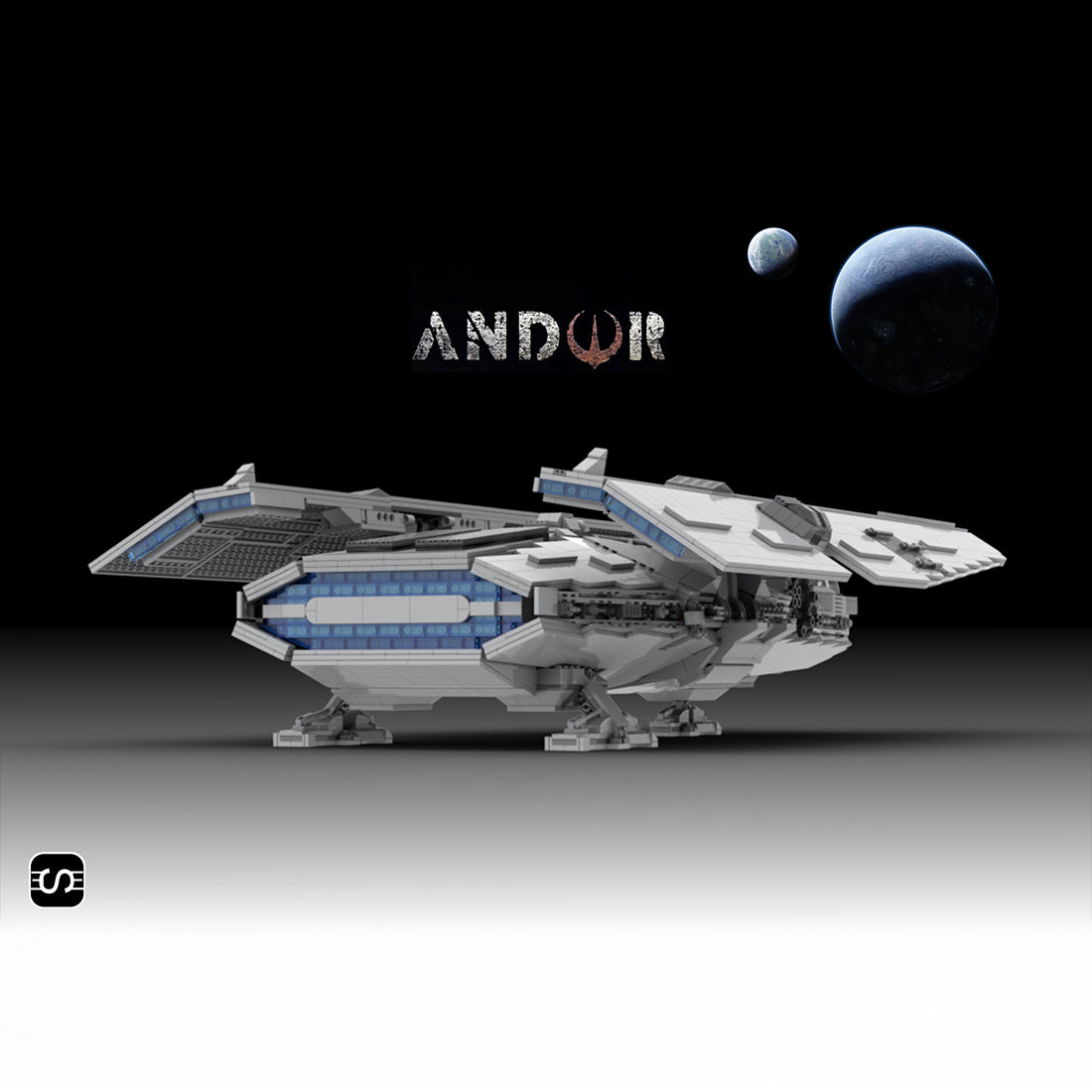 MOC-137520 Sci-fi Space Transport Ship Model Building Blocks