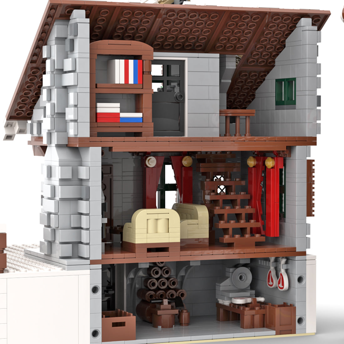 MOC-38793 Winter Chalet Building Blocks