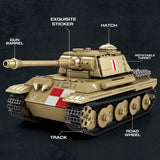Mocsage 1/23 Scale Premium Medium Tank Building Blocks