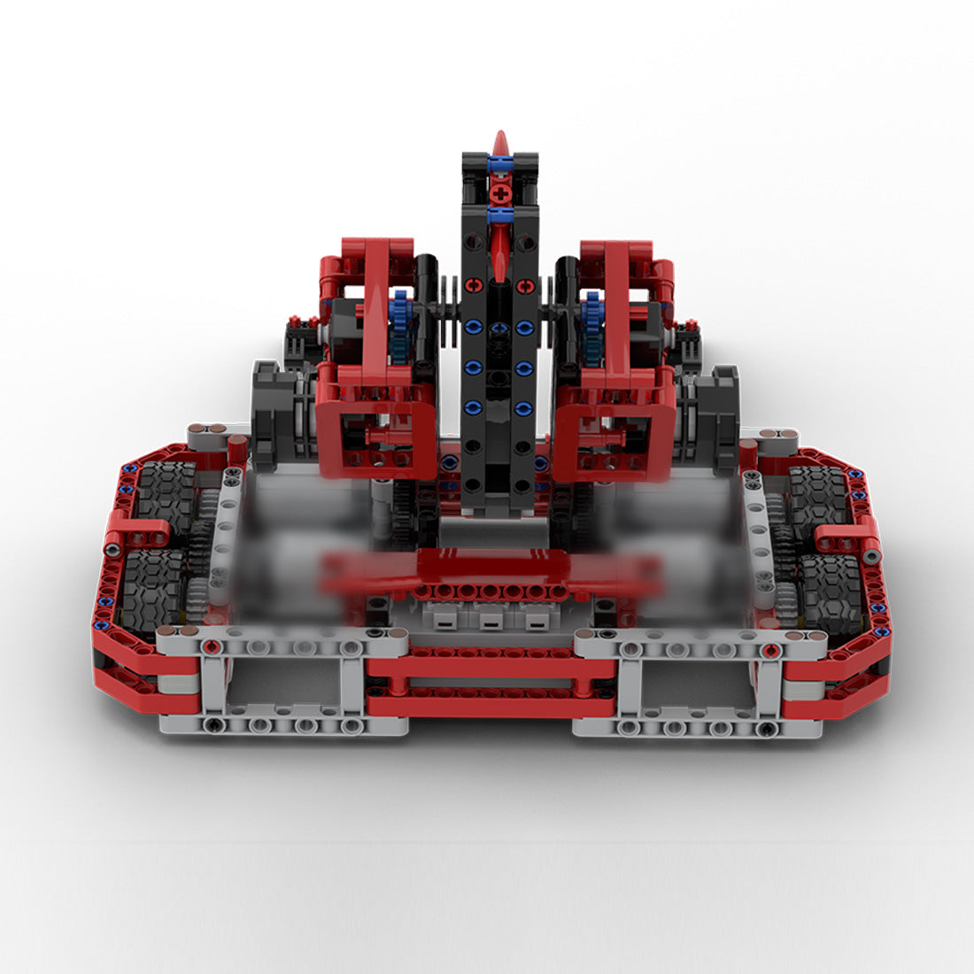 Forklift Loader with Movable Fork Arms Building Blocks