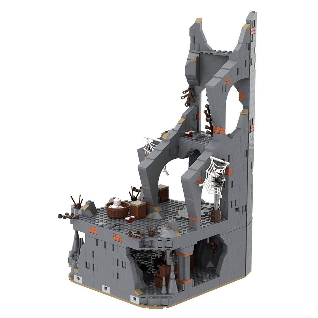 MOC-233504 Medieval Dark Magic Mountain Building Blocks