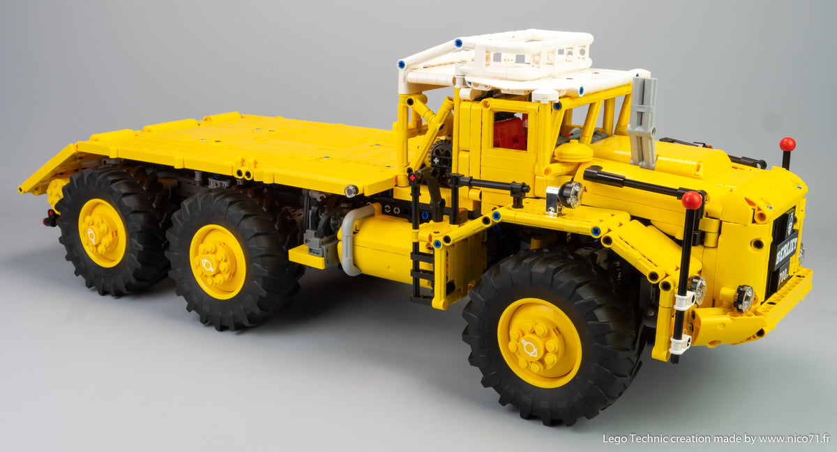 MOC-74555 Berliet T100 6x6 Heavy-Duty Transport Truck Building Blocks