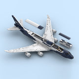 747-8I Lufthansa 100 Years Livery Airliner Building Blocks
