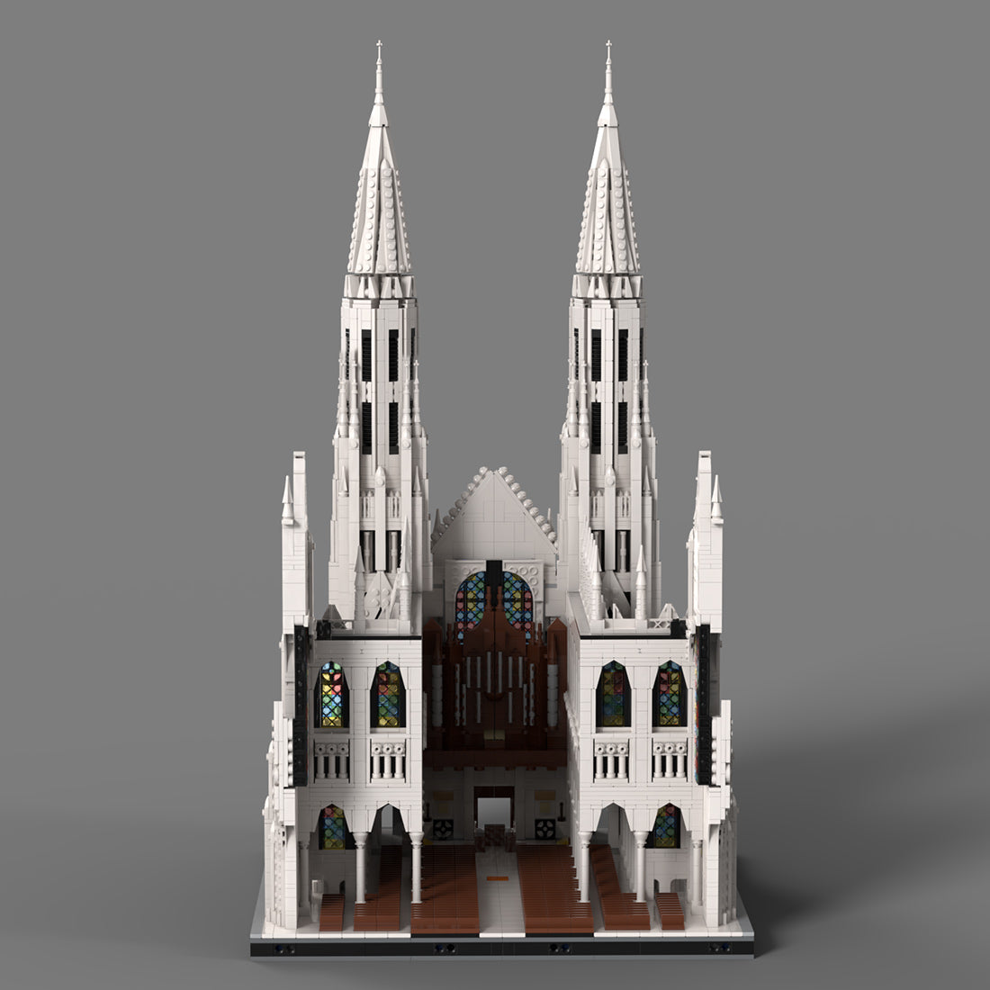 MOC-276548 NYC Saint Patrick's Cathedral Building Blocks