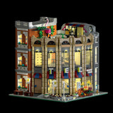 Mocsage Street Scene MOC European Department Corner Store with Light Building Blocks