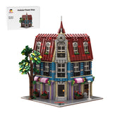 MOC-202599 Modular European Corner Flower Shop Building Blocks