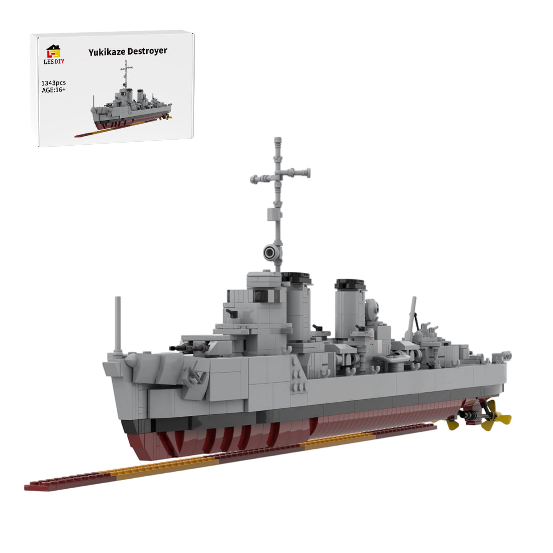 MOC-253356 1:200 Scale IJN Yukikaze-class Destroyer Building Blocks