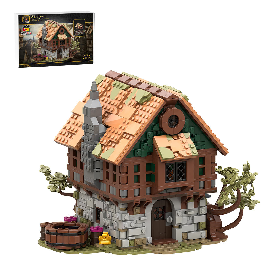 MOC-265016 WineHaven Medieval Wine House Building Blocks