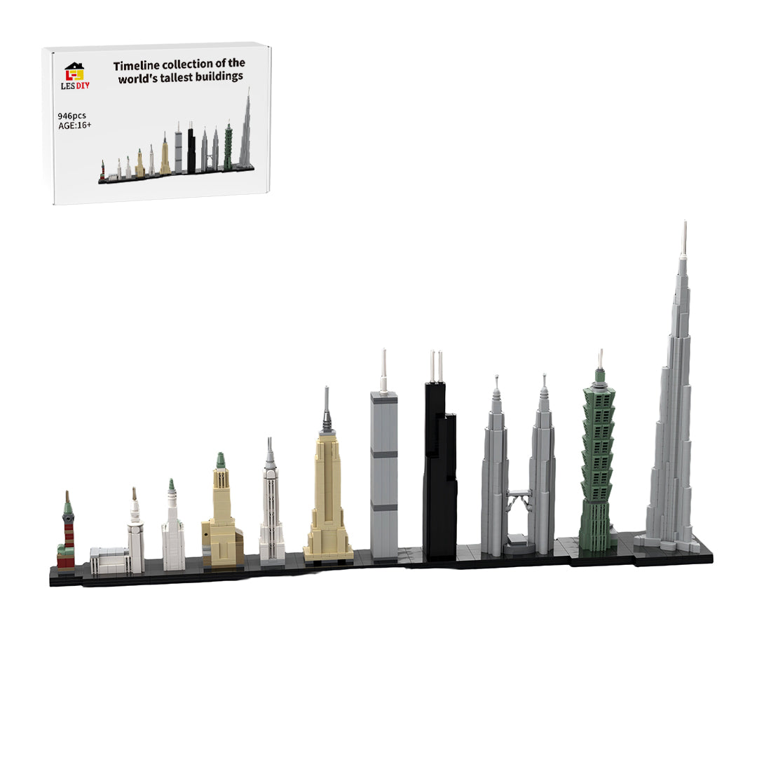 1/2500 Scale Street Scene World Skyscrapers Building Blocks