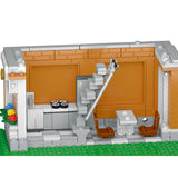 Mocsage Street Scene MOC European Department Corner Store with Light Building Blocks