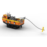 MOC-216080 30ft Seismic Survey Workboat 1:23 Scale Building Blocks