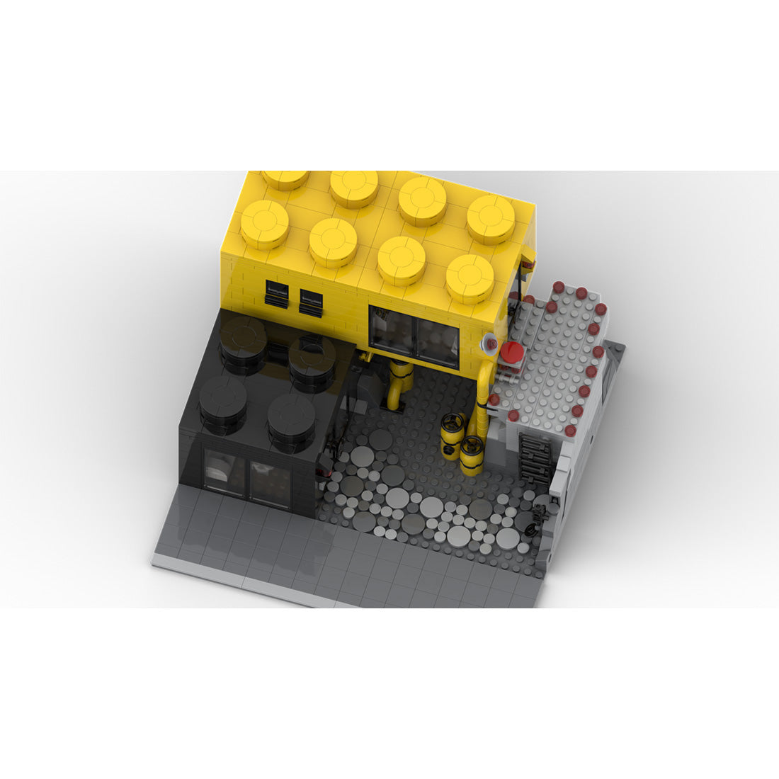 MOC-239813 Blacktron-Inspired City House Building Blocks