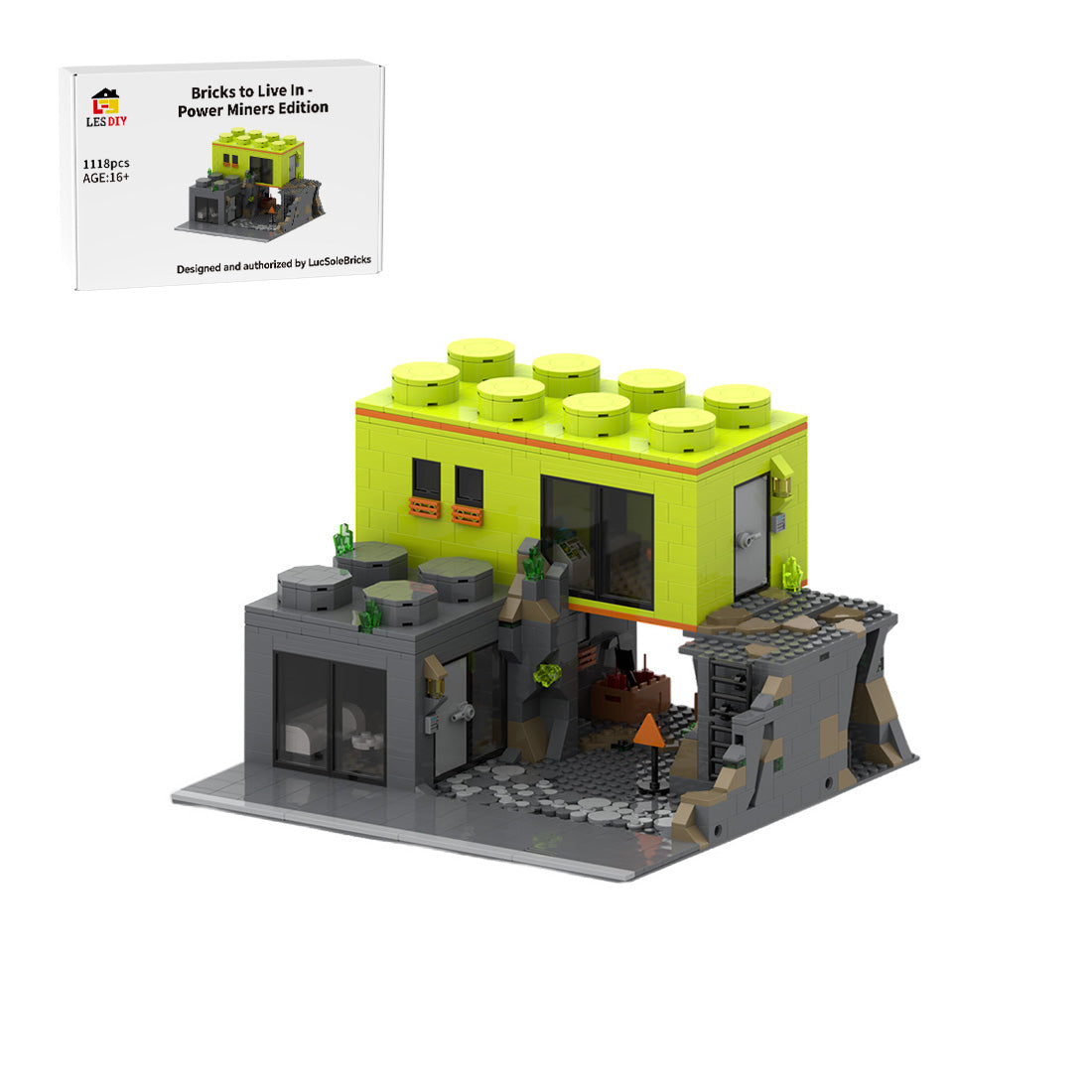 MOC-261973 Power Miners-Inspired Miner House Building Blocks