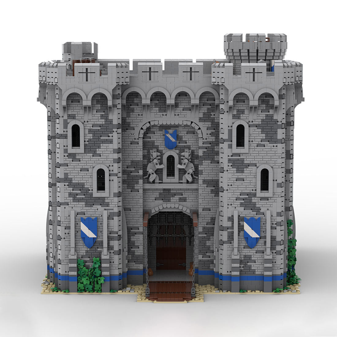MOC-201635 Medieval Village Defense Castle Building Blocks