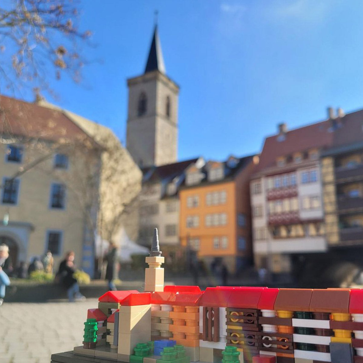 MOC-213242 Krämerbrücke, Erfurt, Germany Building Blocks