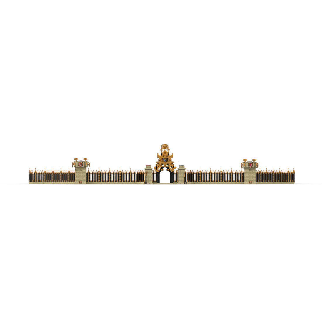 MOC-214157 Château de Versailles Part 5 “Grilles d'Honneur” Building Blocks
