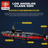 Mocsage 1/125 UCC Los Angeles-class Military Nuclear Submarine Model Building Blocks